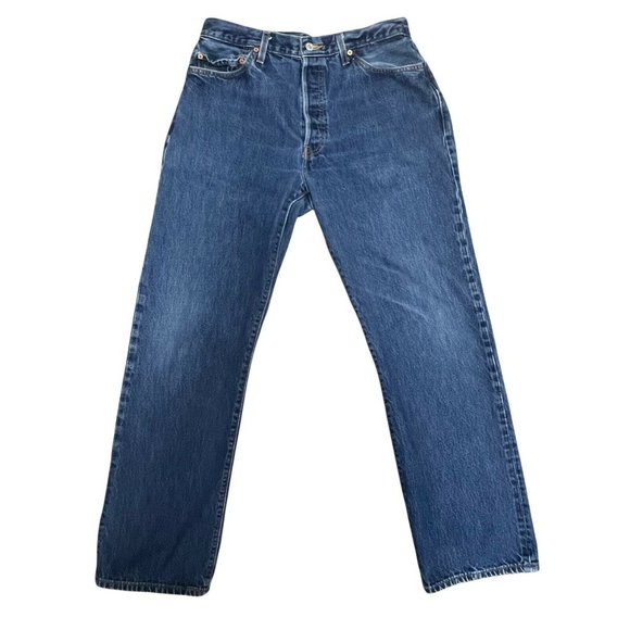 32X32 Levi's 501 Button Fly Denim Jeans Tag - 36X34 Actual - 32X32 Men's - Picture 2 of 10